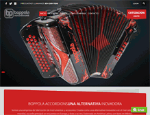 Tablet Screenshot of boppolaaccordions.com